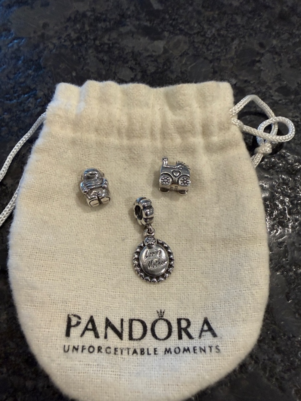 Pandora Charms (3)  - Silver